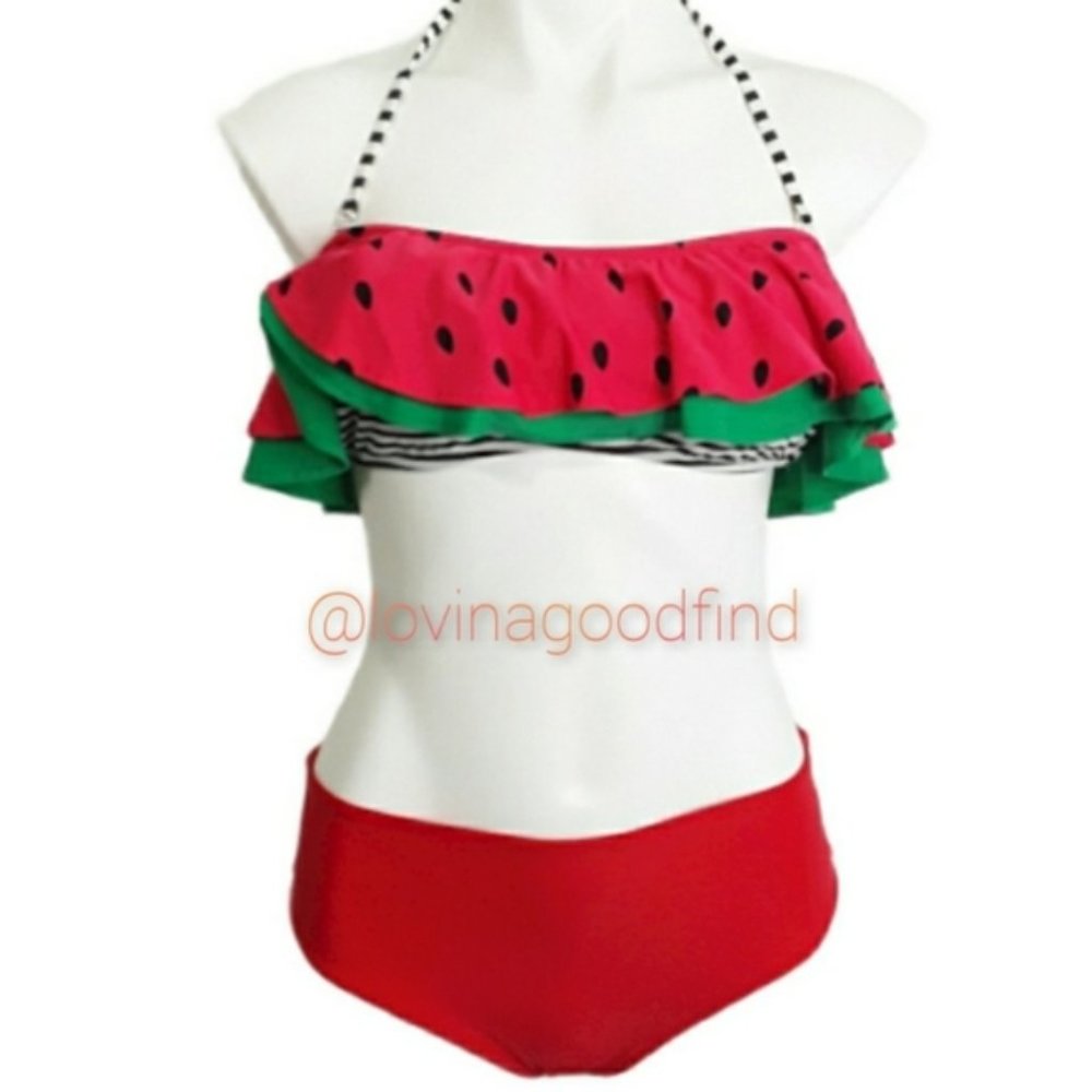 Zaful Red High Waisted Bikini Bottoms EUC sz 4